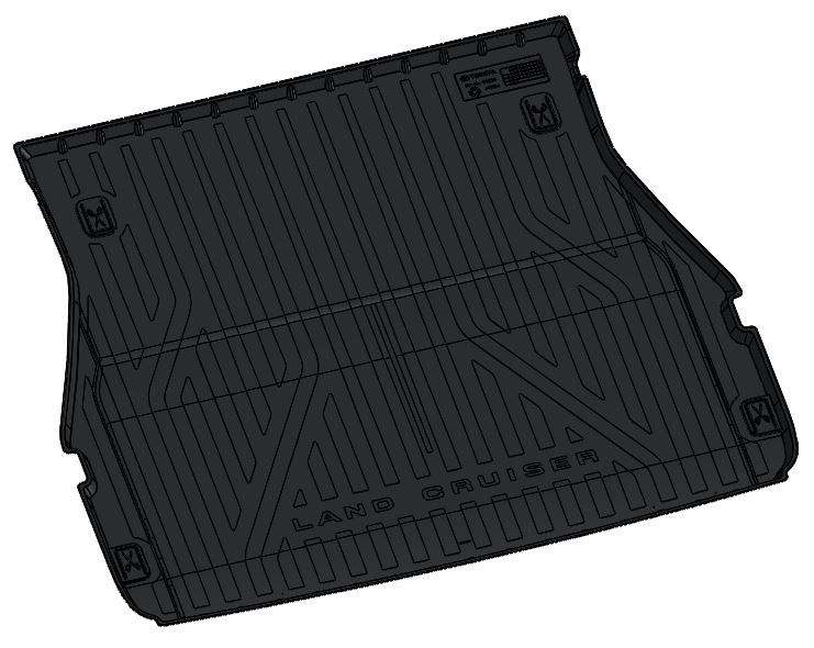 КОВРИК В БАГАЖНИК TOYOTA LAND CRUISER 300 21, 7 МЕСТ