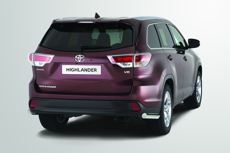 ЗАЩИТА ЗАДНЯЯ "УГОЛКИ" ОВАЛЬНЫЕ 75Х42 TOYOTA HIGHLANDER 2013