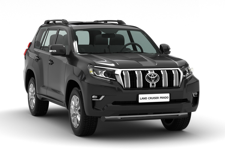 ЗАЩИТА ПЕРЕДНЯЯ D76 ЧЕРНАЯ TOYOTA LAND CRUISER 150 2017