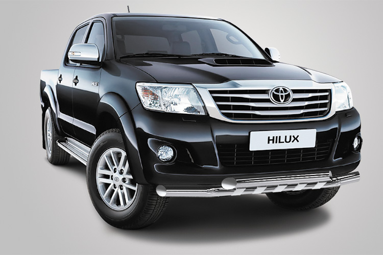 ЗАЩИТА ПЕРЕДНЯЯ ДВОЙНАЯ D76/76 TOYOTA HILUX 2011