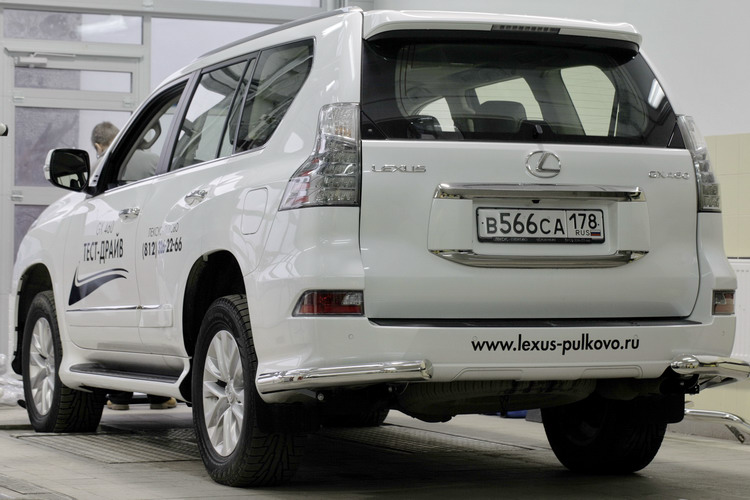 ЗАЩИТА ЗАДНЯЯ "УГОЛКИ" D76 LEXUS GX 460 2013