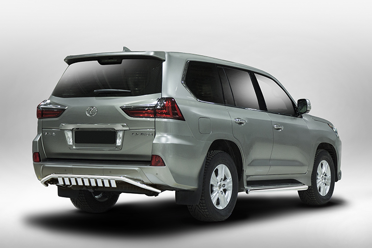 ЗАЩИТА ЗАДНЯЯ С ДЕКОР. ЭЛЕМ. D42 LEXUS LX 2015