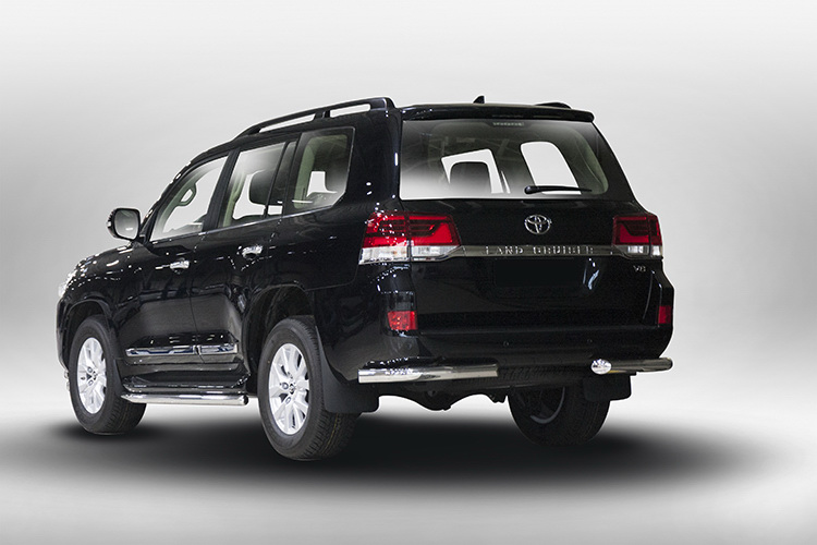 ЗАЩИТА ЗАДНЯЯ "УГОЛКИ" D76 TOYOTA LAND CRUISER 200 2015