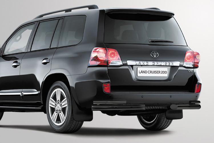ЗАЩИТА "УГОЛКИ" ДВОЙНЫЕ D76/42 ЧЕРНЫЕ TOYOTA LAND CRUISER 200
