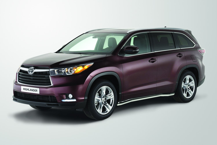 ПОРОГИ D76 TOYOTA HIGHLANDER 2013