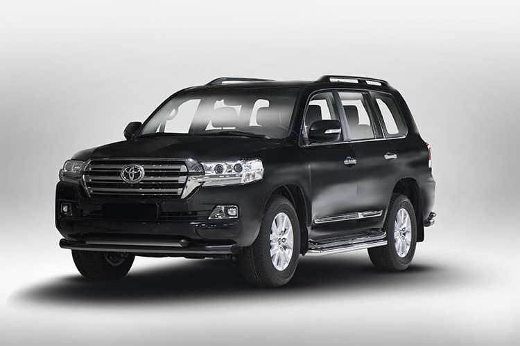 ЗАЩИТА ПЕРЕДНЯЯ ДВОЙНАЯ D76/60 ЧЕРНАЯ TOYOTA LAND CRUISER 200 2015