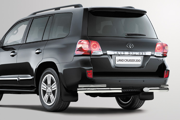 ЗАЩИТА ЗАДНЯЯ "УГОЛКИ" ДВОЙНЫЕ D76/42 TOYOTA LAND CRUISER 200