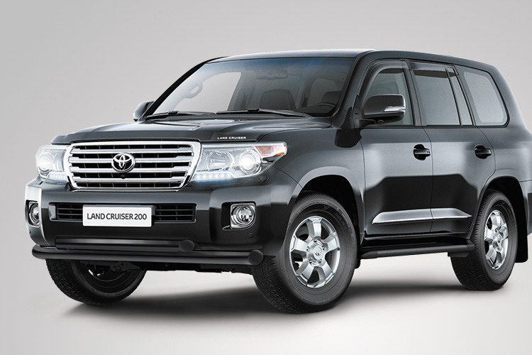 ЗАЩИТА ПЕРЕДНЯЯ ДВОЙНАЯ D76/60 ЧЕРНАЯ TOYOTA LAND CRUISER 200