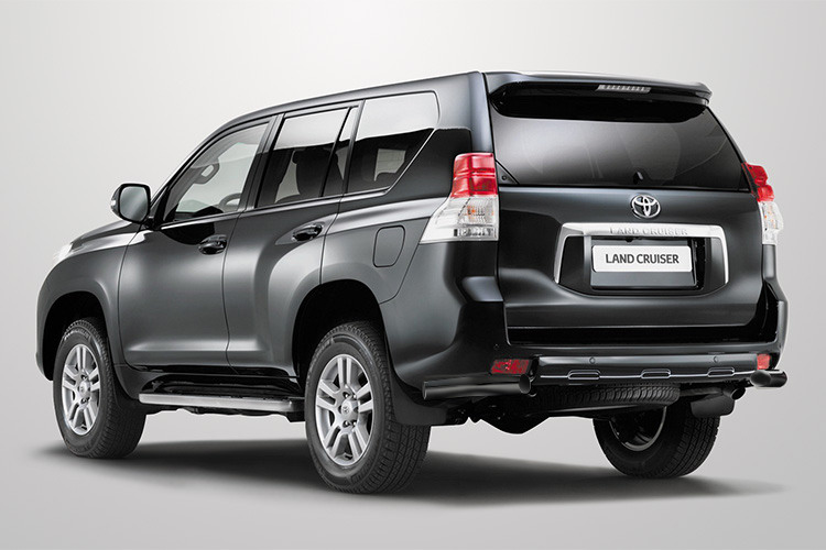 ЗАЩИТА ЗАДНЯЯ "УГОЛКИ" D76 ЧЕРНЫЕ TOYOTA LAND CRUISER 150