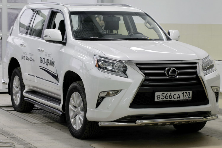 ЗАЩИТА ПЕРЕДНЯЯ ДВОЙНАЯ D60/60 LEXUS GX 460 2013