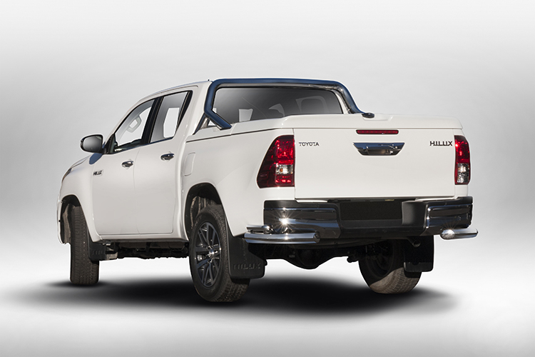 ЗАЩИТА ЗАДНЯЯ "УГОЛКИ" ДВОЙНЫЕ D76/42 TOYOTA HILUX 2015