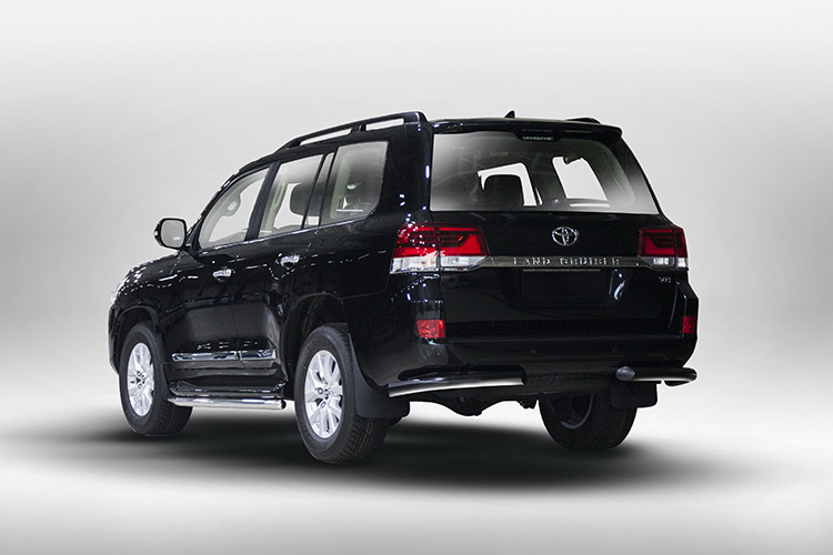 ЗАЩИТА "УГОЛКИ" D76 ЧЕРНЫЕ TOYOTA LAND CRUISER 200 2015