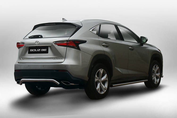 ЗАЩИТА ЗАДНЯЯ УЗКАЯ D60(ДВЕ ВЫХЛОПНЫЕ ТРУБЫ) LEXUS NX 2014
