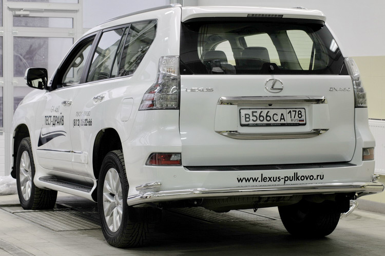 ЗАЩИТА ЗАДНЯЯ ДВОЙНАЯ D76/42 LEXUS GX 460 2013