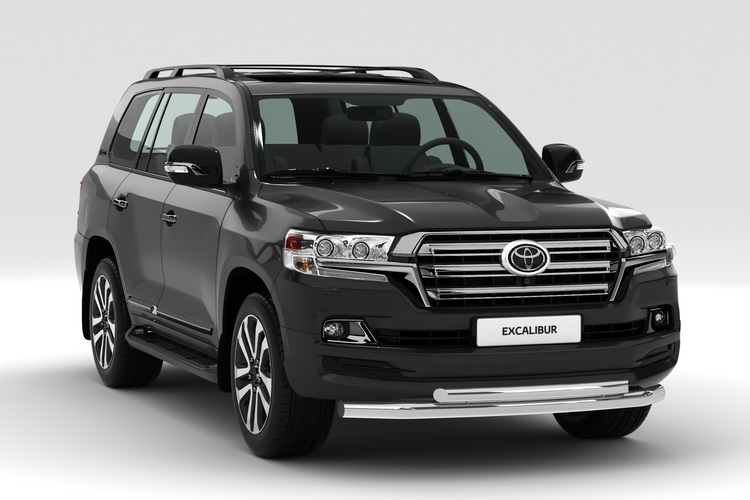 ЗАЩИТА ПЕРЕДНЯЯ ДВОЙНАЯ D76/42 TOYOTA LAND CRUISER 200 EXCALIBUR 2017