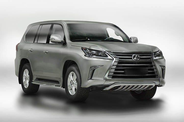 РЕШЕТКА ПЕРЕДНЯЯ МИНИ НИЗКАЯ С ЗАЩ. D60 LEXUS LX 2015