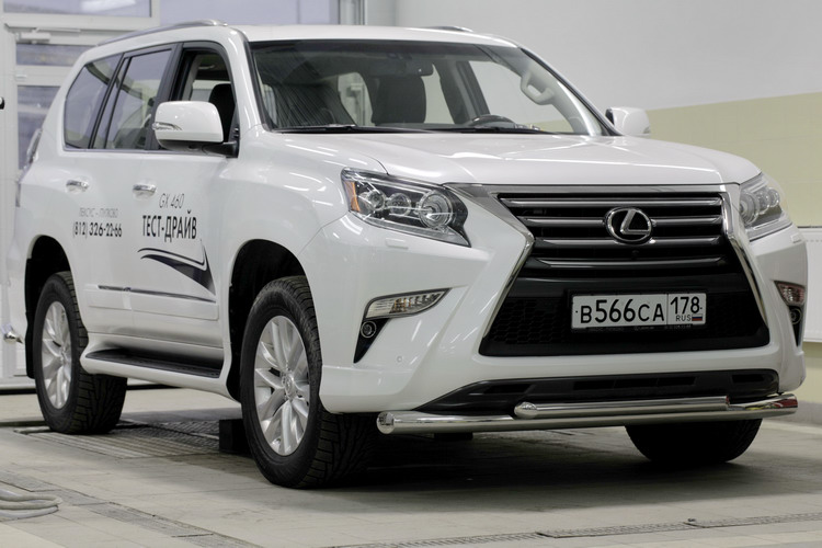 ЗАЩИТА ПЕРЕДНЯЯ ДВОЙНАЯ D76/60 LEXUS GX 460 2013