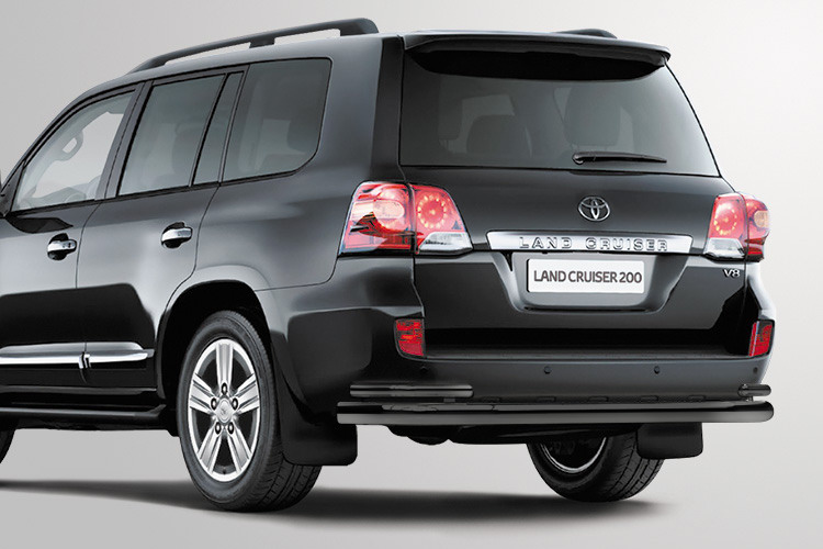 ЗАЩИТА "ВОЛНА" ДВОЙНАЯ D76/42 ЧЕРНАЯ TOYOTA LAND CRUISER 200