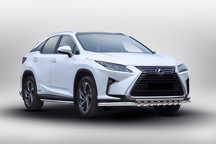 ЗАЩИТА ПЕРЕДНЯЯ С ДЕКОР. ЭЛЕМ. D60/42 LEXUS RX 2015
