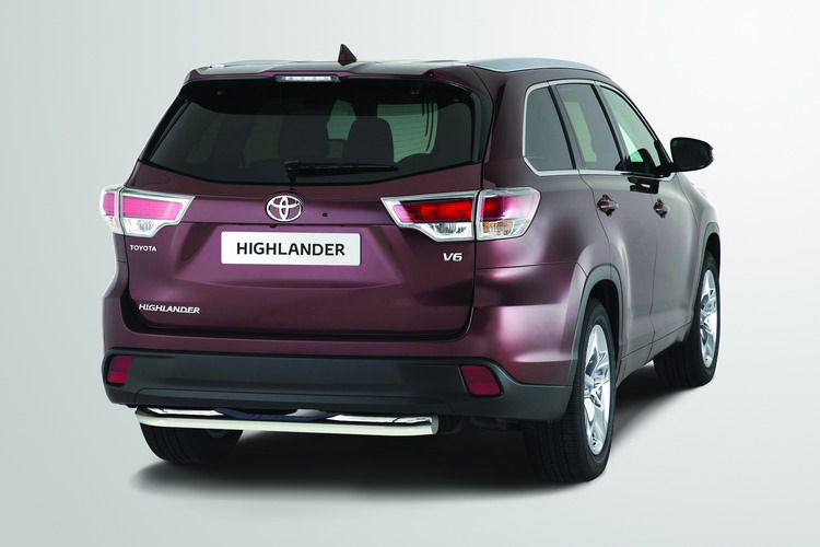 ЗАЩИТА ЗАДНЯЯ "СТУПЕНЬ" D76 TOYOTA HIGHLANDER 2013