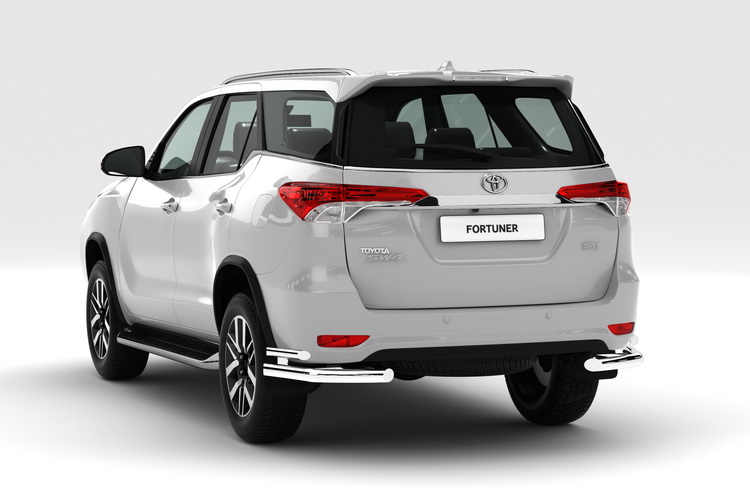 ЗАЩИТА ЗАДНЯЯ "УГОЛКИ" ДВОЙНЫЕ D76/42 TOYOTA FORTUNER 2017