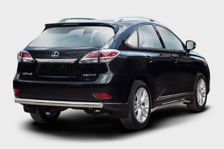 ЗАЩИТА ЗАДНЯЯ ТРУБА ОВАЛЬНАЯ 75Х42 LEXUS RX 2012