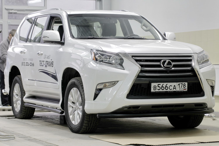 ЗАЩИТА ПЕРЕДНЯЯ D60 ЧЕРНАЯ LEXUS GX 460 2013