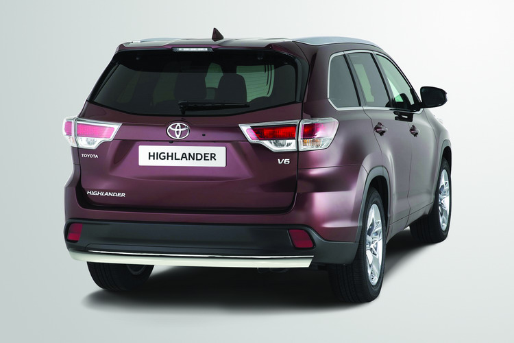 ЗАЩИТА ЗАДНЯЯ ОВАЛЬНАЯ 75Х42 TOYOTA HIGHLANDER 2013