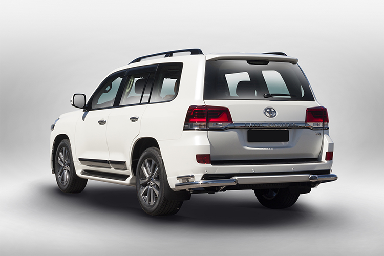 ЗАЩИТА ЗАДНЯЯ "УГОЛКИ" ДВОЙНЫЕ D76/42 TOYOTA LAND CRUISER 200 EXECUTIVE 2016