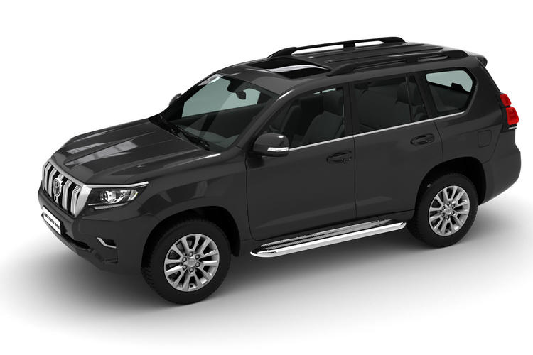 С НЕРЖ. ЛИСТОМ D76, C ОТВ. ДЛЯ ПОДСВЕТКИ TOYOTA LAND CRUISER 150 2017