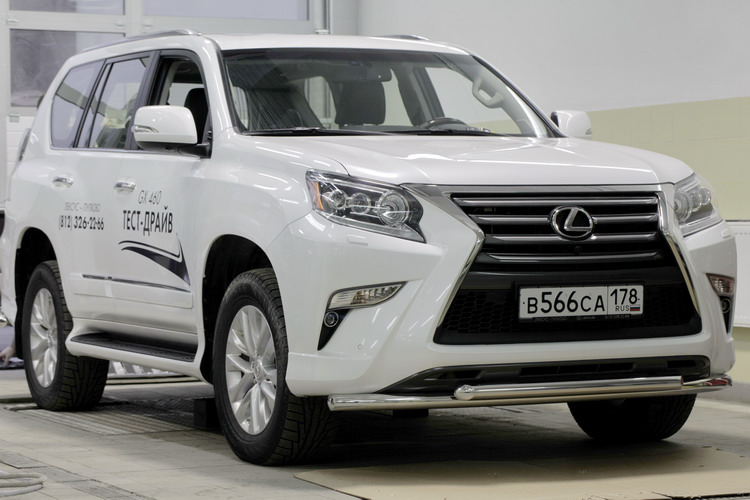 ЗАЩИТА ПЕРЕДНЯЯ ДВОЙНАЯ D60/60 LEXUS GX 460 2013