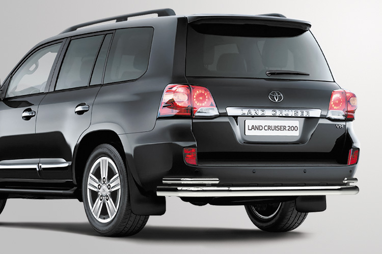 ЗАЩИТА ЗАДНЯЯ "ВОЛНА" ДВОЙНАЯ D76/42 TOYOTA LAND CRUISER 200