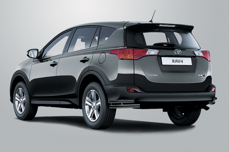 ЗАЩИТА ЗАДНЯЯ "УГОЛКИ" D60/42 ЧЕРНЫЕ TOYOTA RAV4 2012