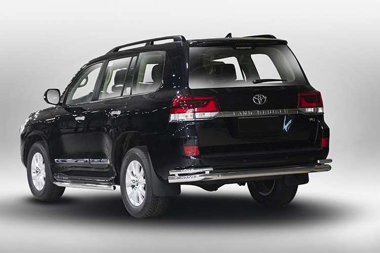 ЗАЩИТА ЗАДНЯЯ "ВОЛНА" ДВОЙНАЯ D76/42 TOYOTA LAND CRUISER 200 2015