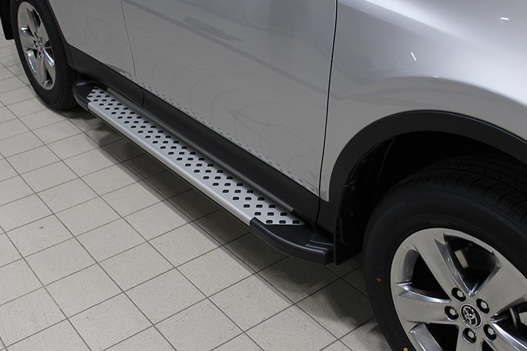 ПОРОГИ АЛЮМИНИЕВЫЕ ПРОФИЛЬ TOYOTA RAV4 2015
